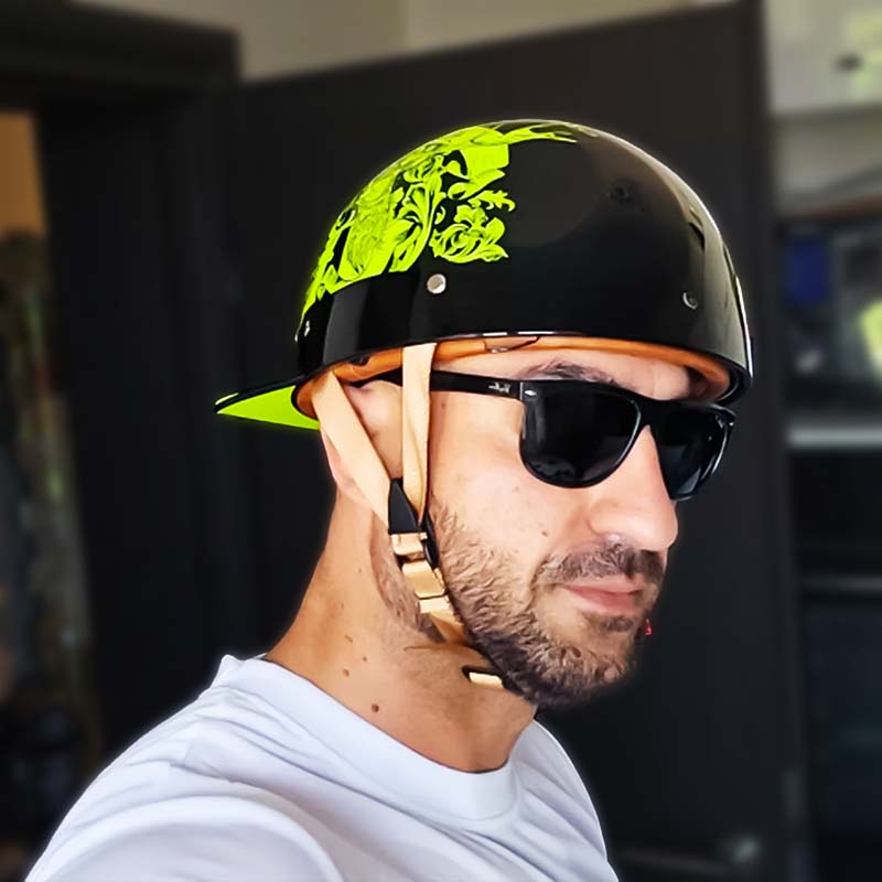 Herr Motorsykkelhjelm med Snygg Design och Optimal Säkerhet