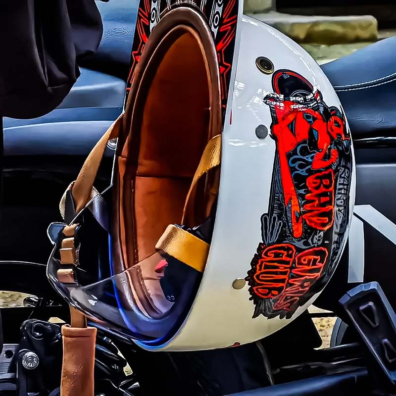 Herr Motorsykkelhjelm med Snygg Design och Optimal Säkerhet