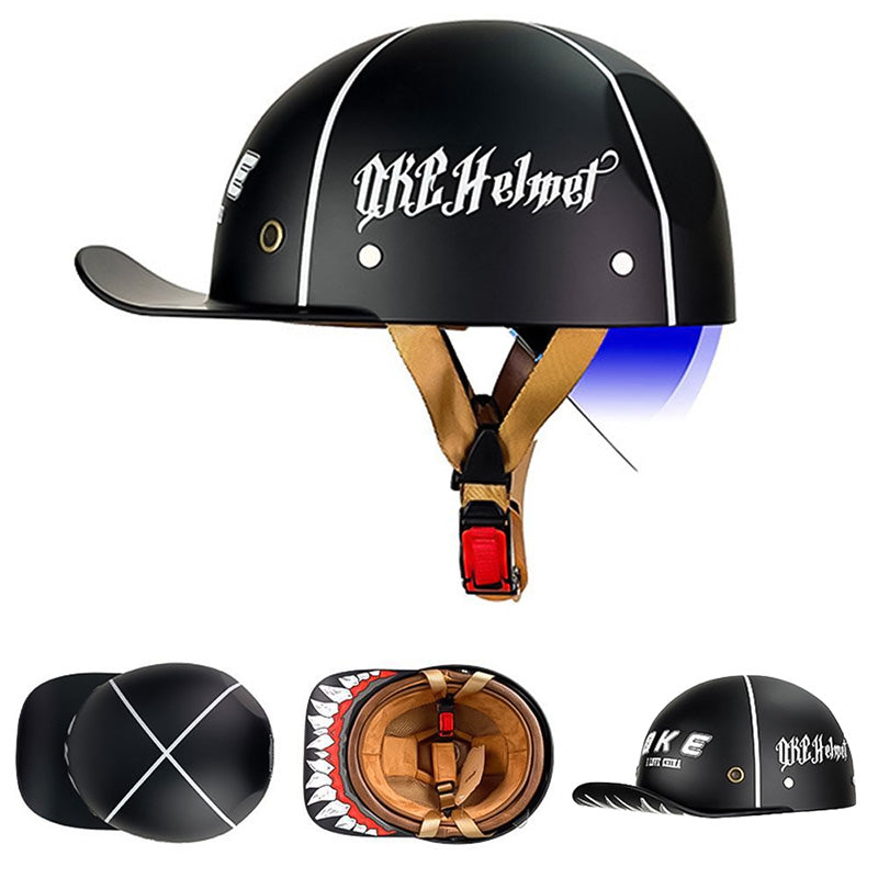 Herr Motorsykkelhjelm med Snygg Design och Optimal Säkerhet