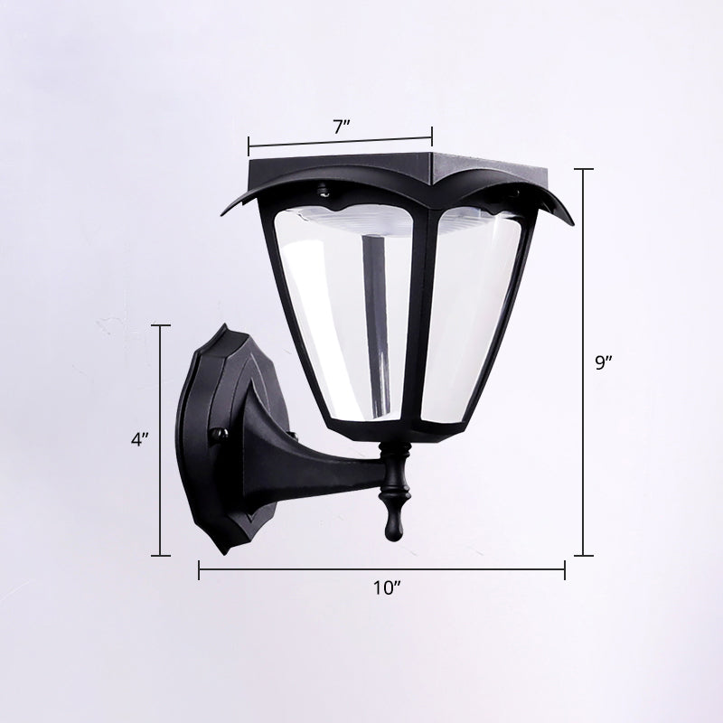 Solcelledrevet utomhus vägglampa | LED | Effektiv energibruk