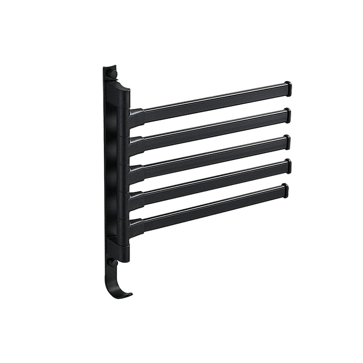 Modern Håndkleholder Svart - Vegghengt 5-Arm Design för Badrum