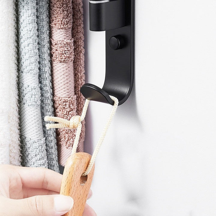 Modern Håndkleholder Svart - Vegghengt 5-Arm Design för Badrum