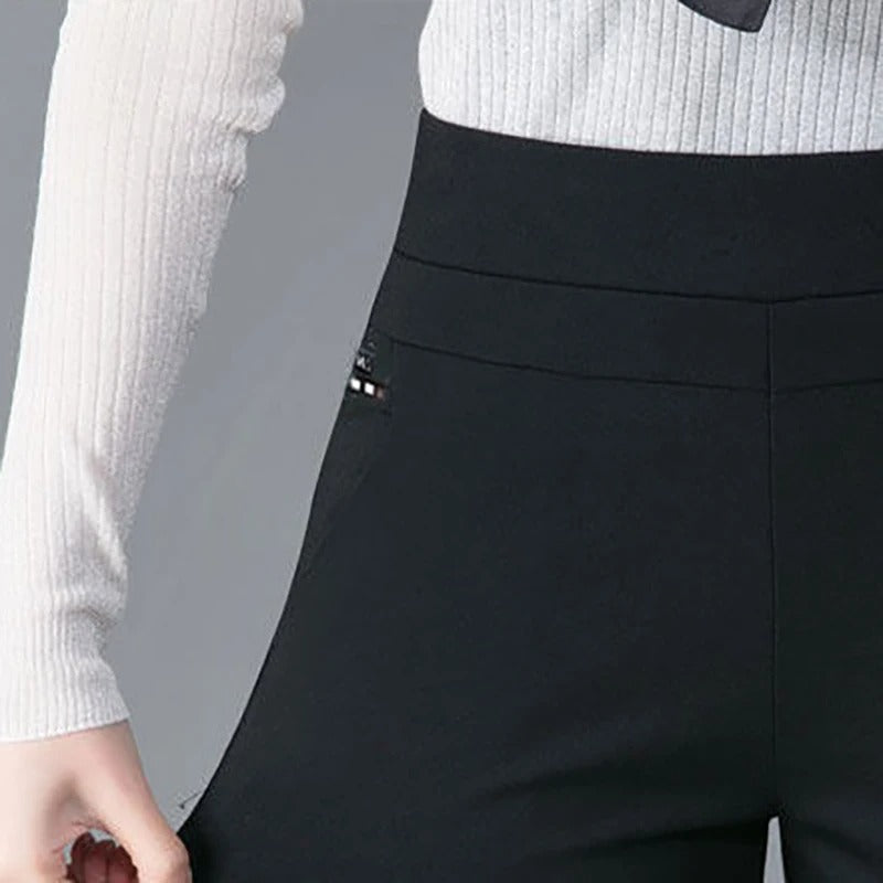 Dam Slim Fit Vinterbyxor - Svart