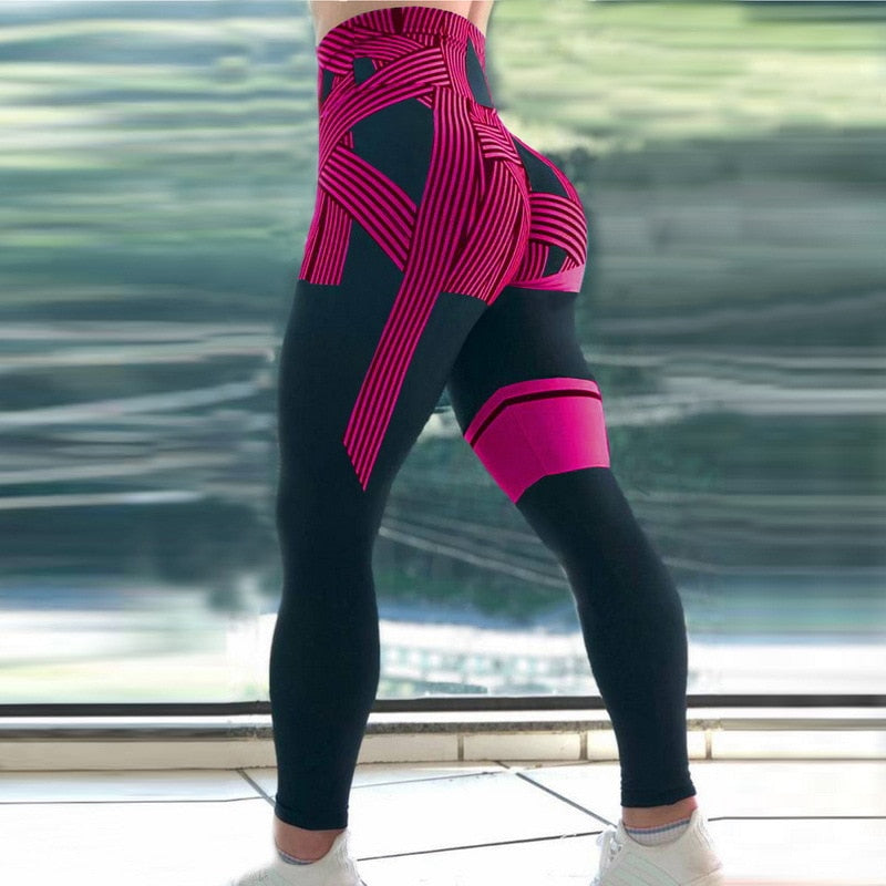 Leggings för kvinnor med hög midja och magekontroll