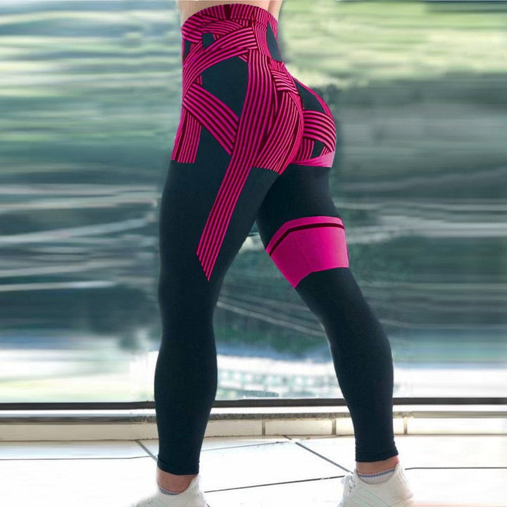 Leggings för kvinnor med hög midja och magekontroll