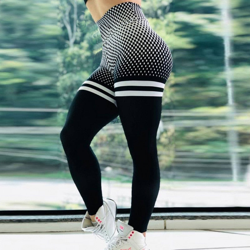 Leggings för kvinnor med hög midja och magekontroll