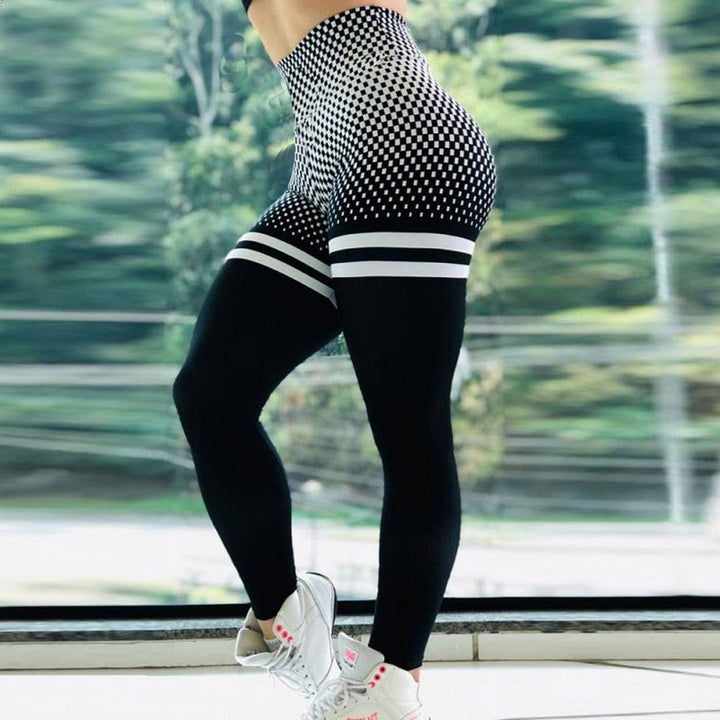 Leggings för kvinnor med hög midja och magekontroll