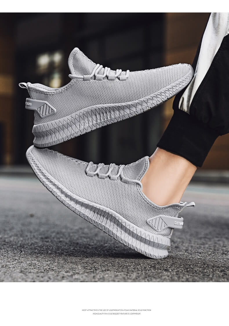 Herr Andningsbar Mesh Sneakers för Vardag och Träning