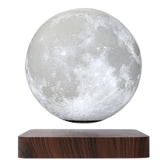 Svevende 3D Månelampe med Trådlös Laddning