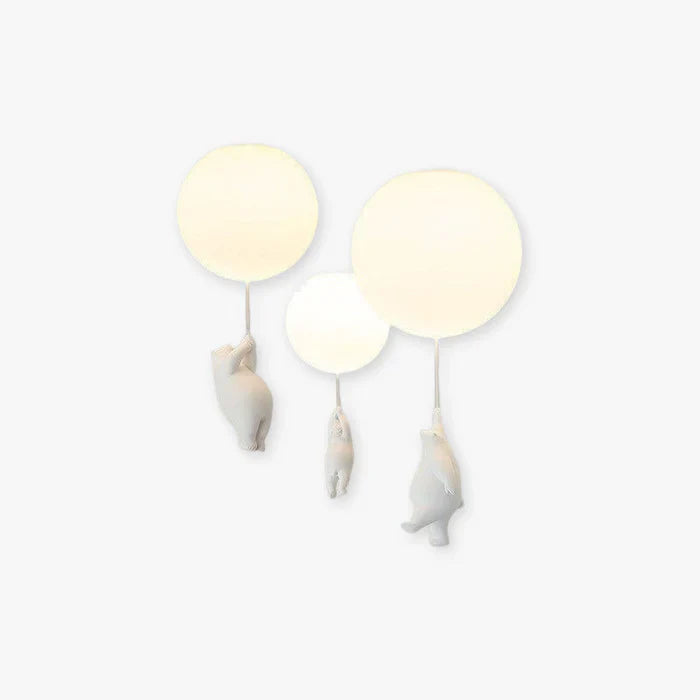 Barnens Taklampa med Björn och Ballong