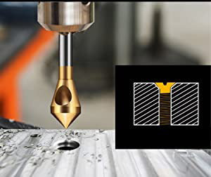 Titan Forsenkende Borkroner för Presis Trä- och Metallboring