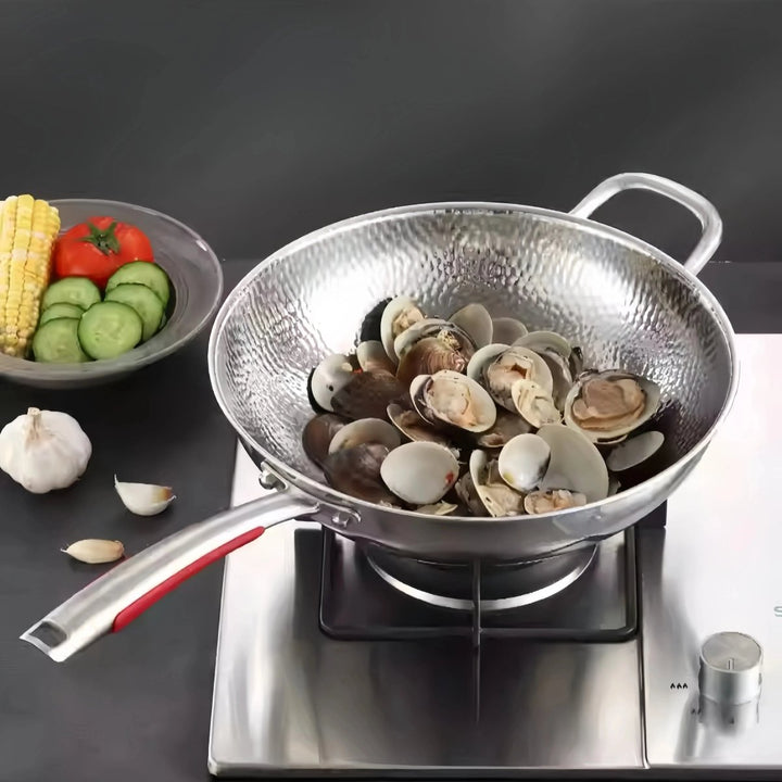 Titan Wokpanne Rundbunn för Induksjon – Perfekt Matlagning