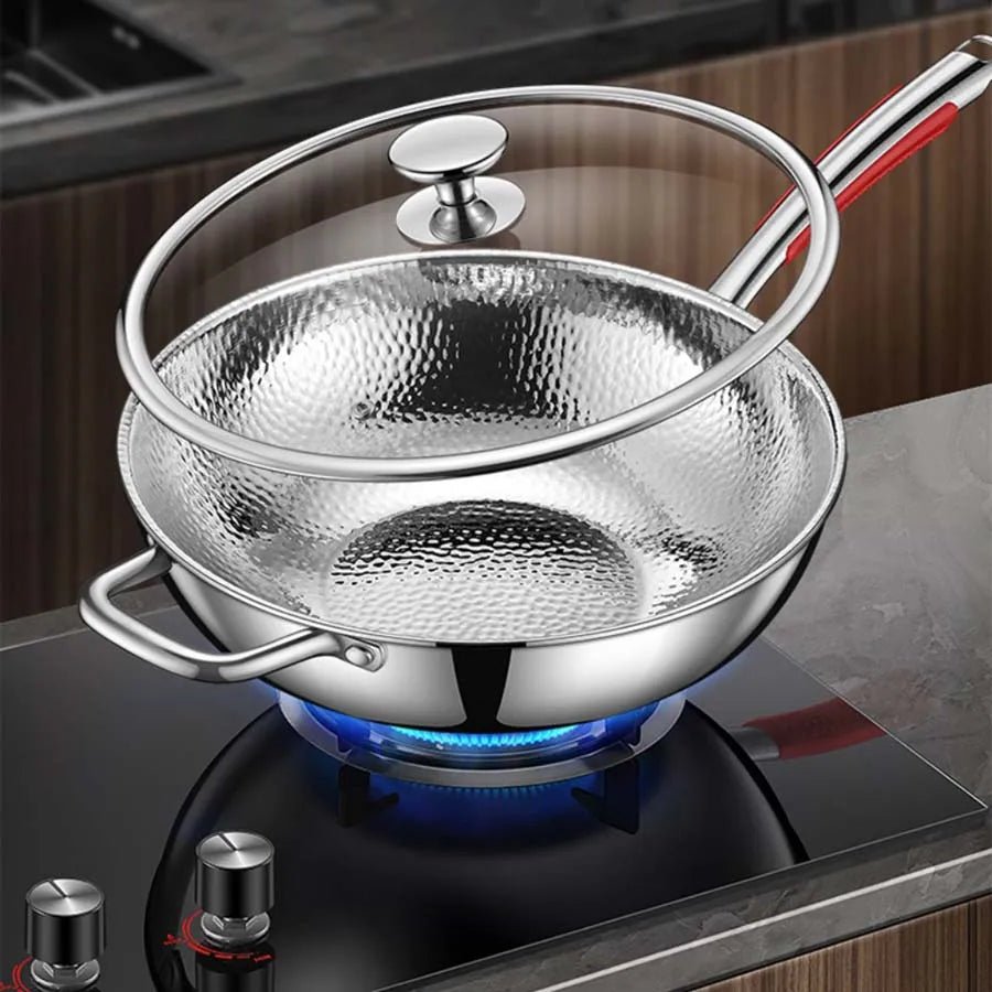 Titan Wokpanne Rundbunn för Induksjon – Perfekt Matlagning