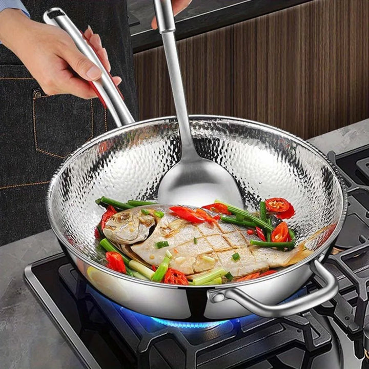 Titan Wokpanne Rundbunn för Induksjon – Perfekt Matlagning