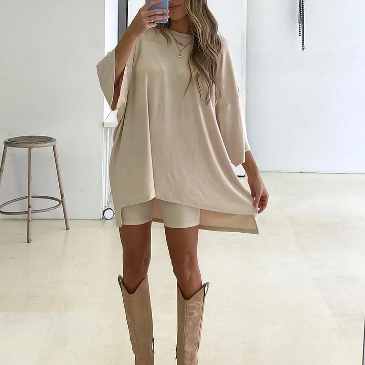 Tvådelad Loungewear Set för Damer - Bekvämt och Snygg