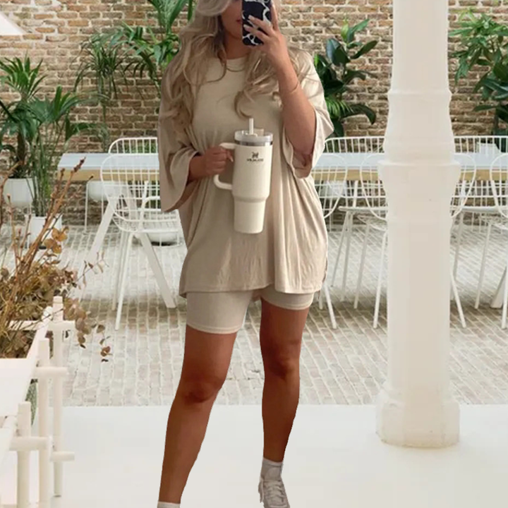 Tvådelad Loungewear Set för Damer - Bekvämt och Snygg