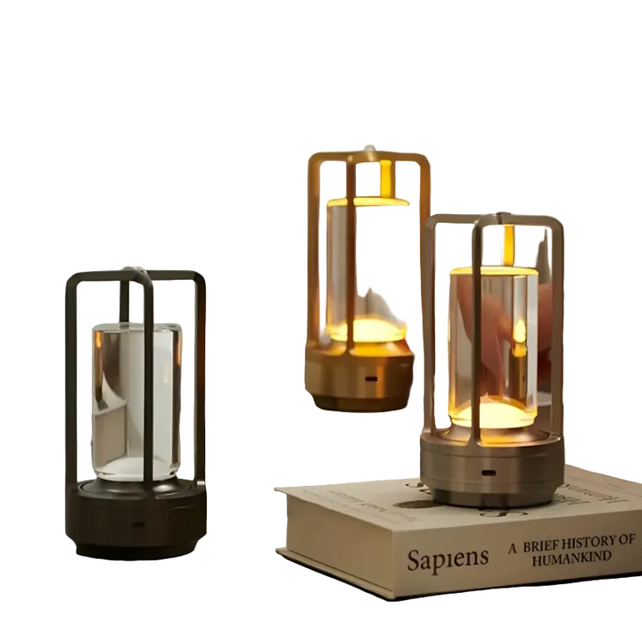 Trådlös LED Bordslampa – Skandinavisk Design för Mysig Stämning