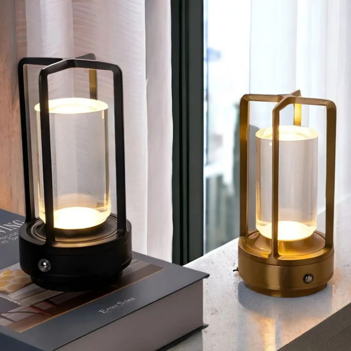 Trådlös LED Bordslampa – Skandinavisk Design för Mysig Stämning