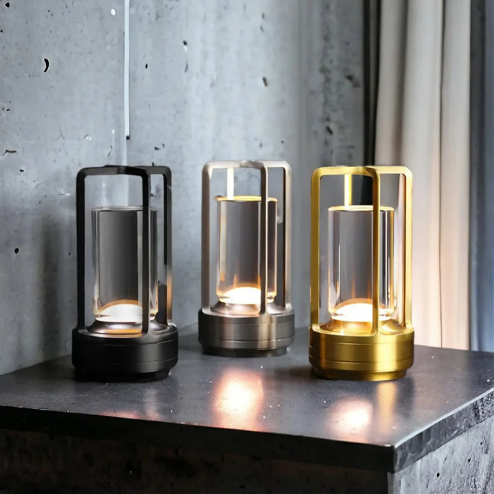 Trådlös LED Bordslampa – Skandinavisk Design för Mysig Stämning