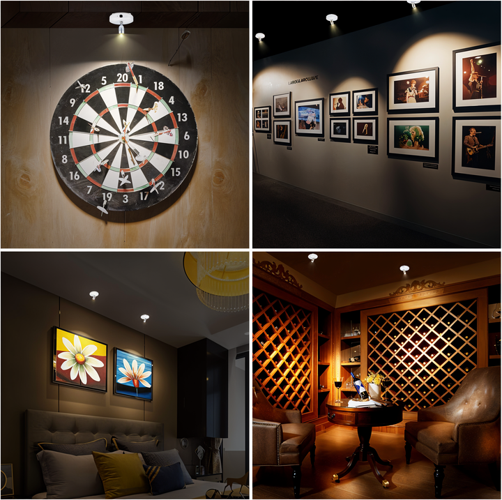 Trådlös Mini LED Spotlight – Dimbart Ljus för Hem och Kontor