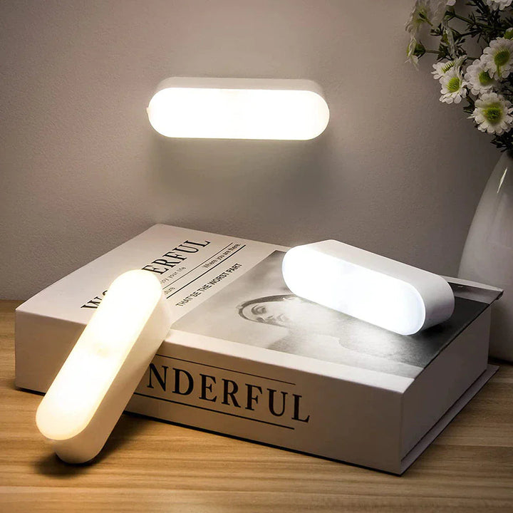 Trådlös Vägglampa med Bevegelsessensor och USB-laddning