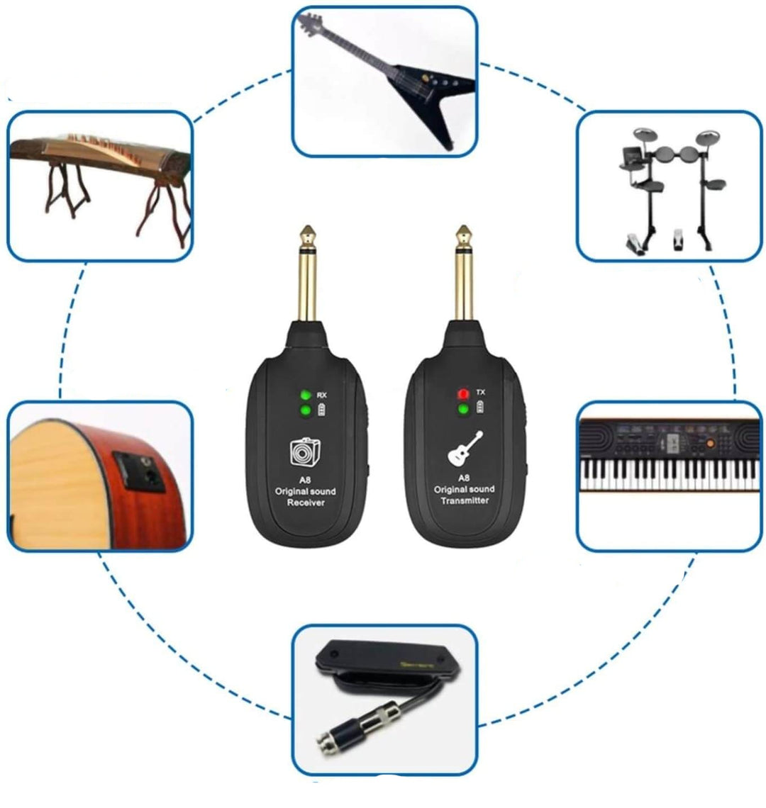 Trådlöst Gitarforsterkersystem – Sender &amp; Mottaker för Fri Spilling