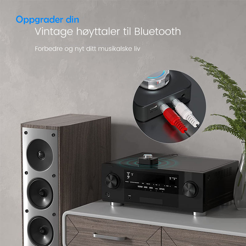 Bluetooth 5.0 Audio RCA-mottaker - Trådlös Musikkstreaming