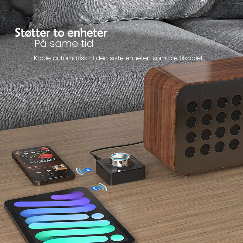 Bluetooth 5.0 Audio RCA-mottaker - Trådlös Musikkstreaming