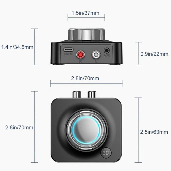 Bluetooth 5.0 Audio RCA-mottaker - Trådlös Musikkstreaming