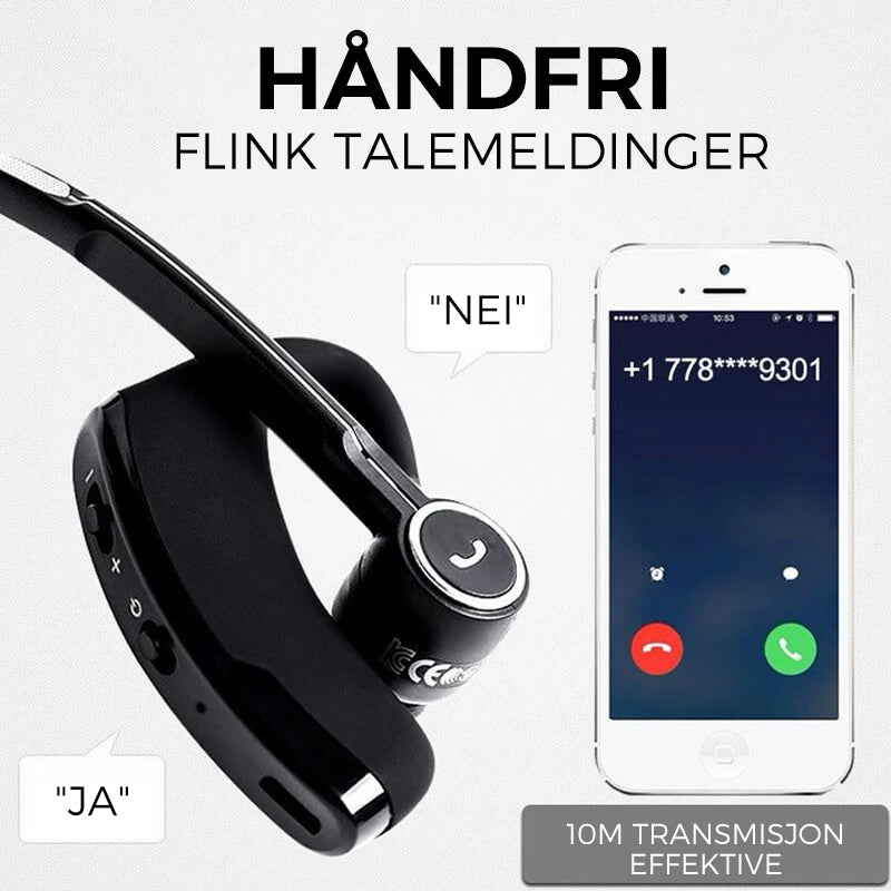 Trådlöst Bluetooth Headset - Stöydemping | Lavt Strömforbruk