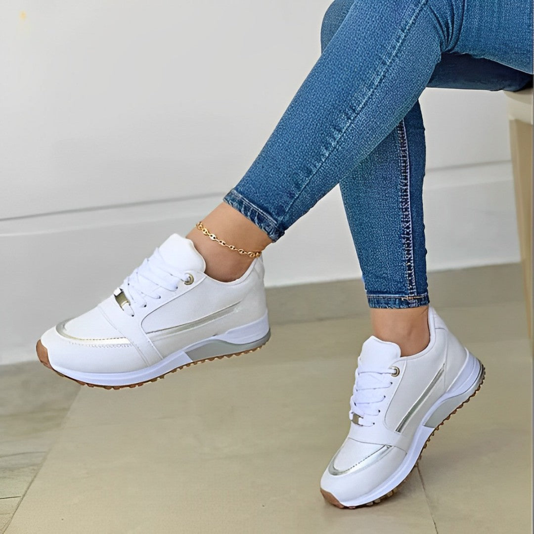 Kvinnor: Trendig och Bekväma Sneakers