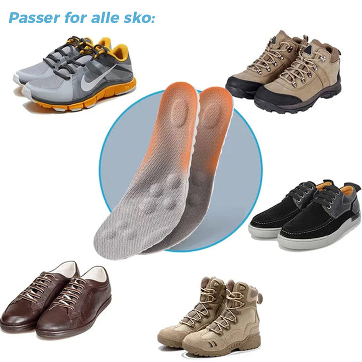 Innleggssåler U-formet | Komfort och Stöd | Unisex