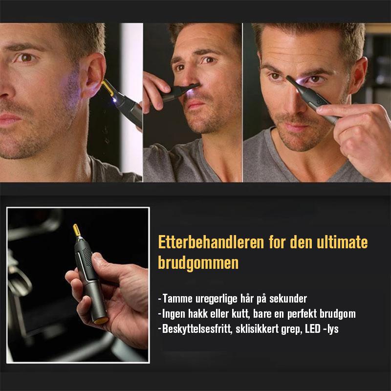Ultratynn Presisjonstrimmer - Justerbart Bladhode &amp; LED-Spot