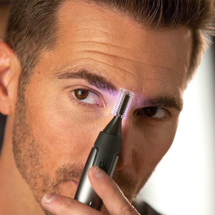 Ultratynn Presisjonstrimmer - Justerbart Bladhode &amp; LED-Spot