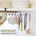 Underhylle med 6 Krok Henger - Spar Plats på Köket