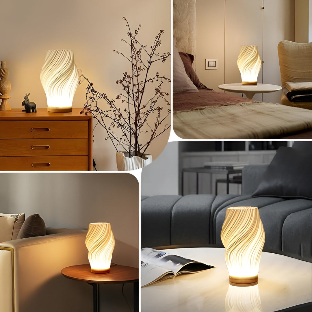 Unik 3D Bölge Bordslampa för Modern Vardagsrum och Sovrum