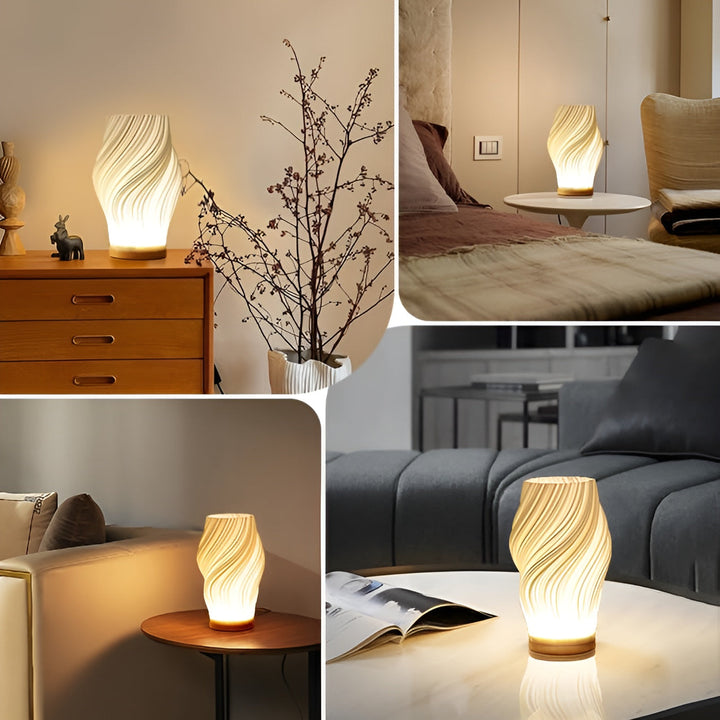 Unik 3D Bölge Bordslampa för Modern Vardagsrum och Sovrum
