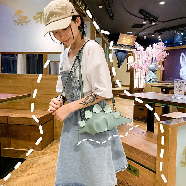 Unik 3D-Dinosaur Crossbody-Väska för Barn