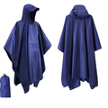 Unisex 3-i-1 Regnfrakk – Vattentät Poncho för Fottur och Camping