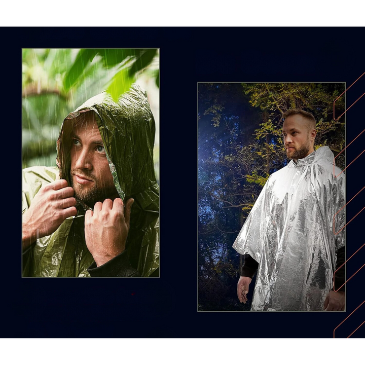 Unisex 3-i-1 Regnponcho – Mångsidig Varbeskyttelse för Utomhus