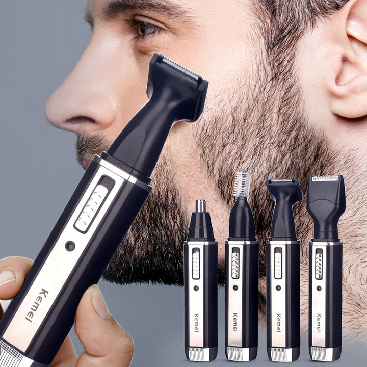 Unisex 4-i-1 Uppladdningsbar Elektrisk Hårtrimmer