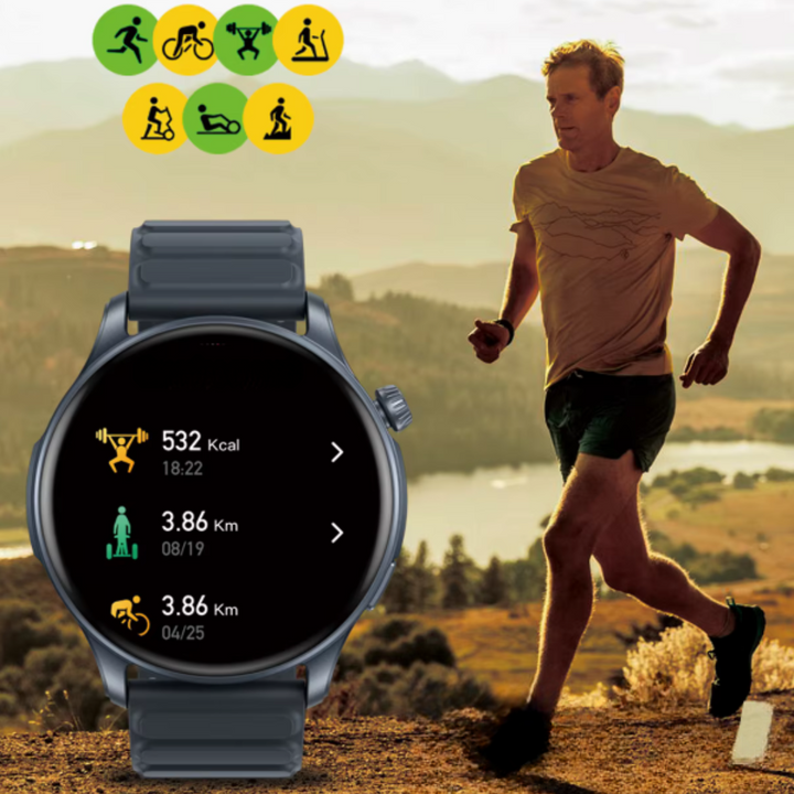 Unisex AMOLED Smartklokke med Fitness- och Anropsfunksjon