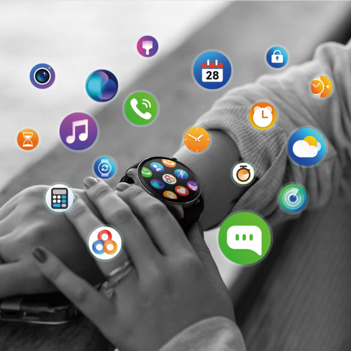 Unisex AMOLED Smartklokke med Fitness- och Anropsfunksjon
