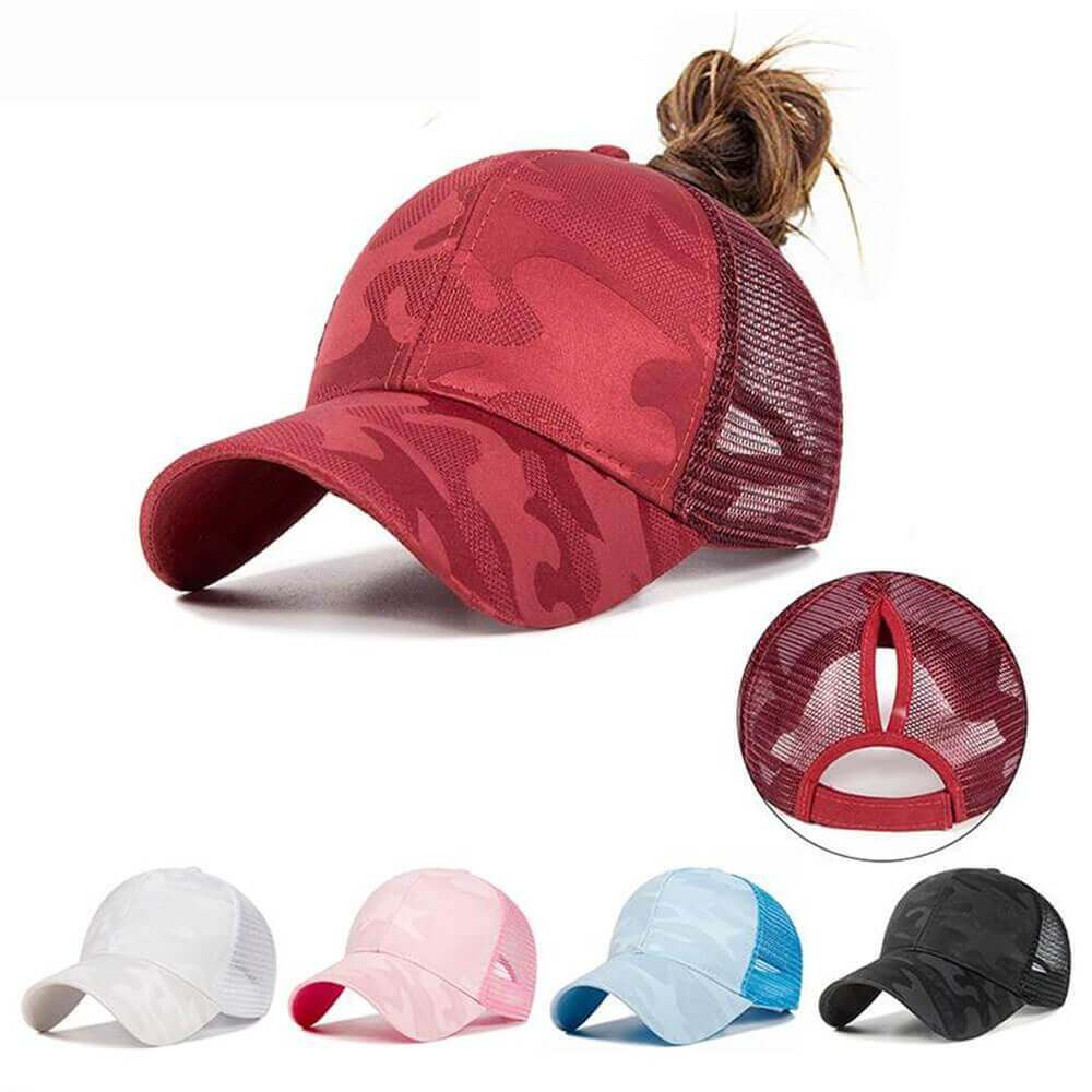 Unisex Baseballcap med Hestehaleåpning för Aktiv Vardag