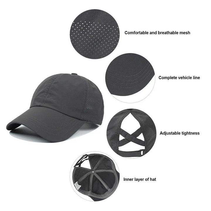 Unisex Baseballcaps med Justerbar Passform för Sport &amp; Fritid