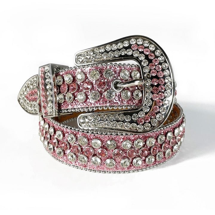 Unisex Diamantbelte med Rhinestones – Glittrande Stil