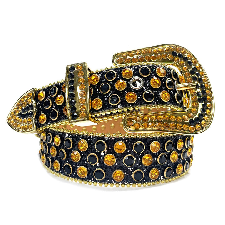 Unisex Diamantbelte med Rhinestones – Glittrande Stil