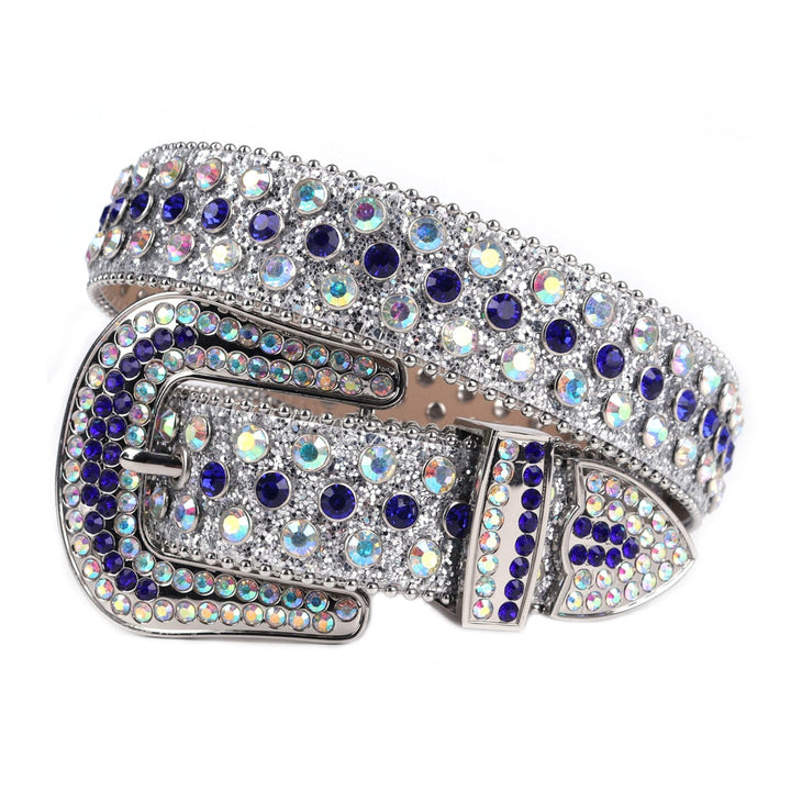 Unisex Diamantbelte med Rhinestones – Glittrande Stil