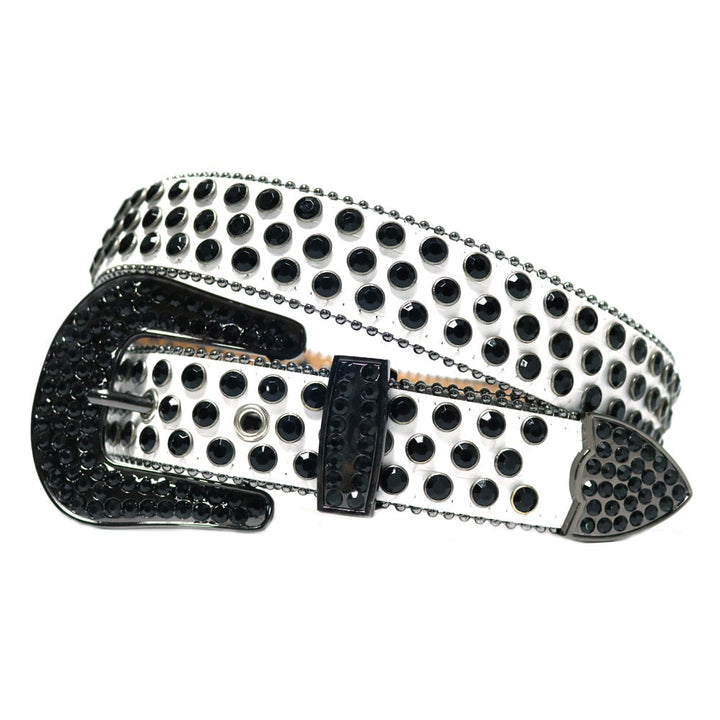 Unisex Diamantbelte med Rhinestones – Glittrande Stil