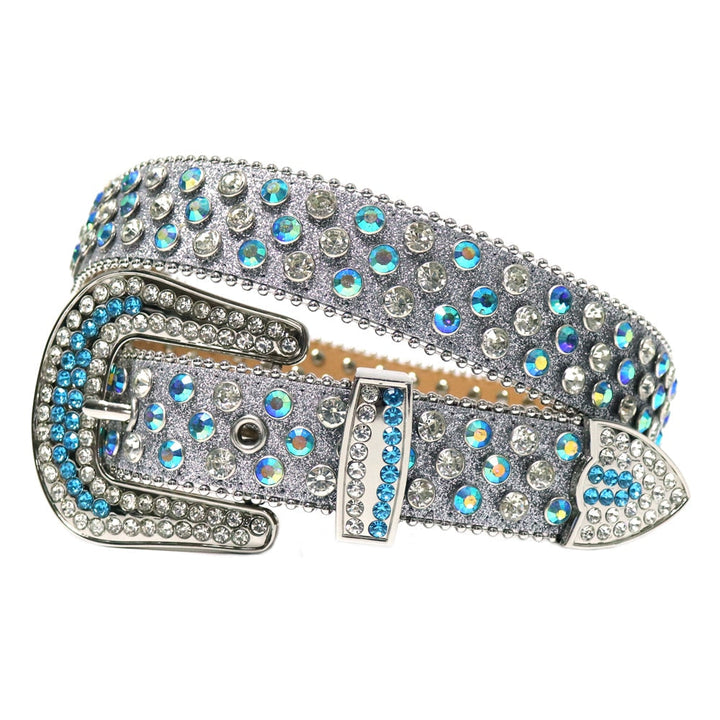 Unisex Diamantbelte med Rhinestones – Glittrande Stil